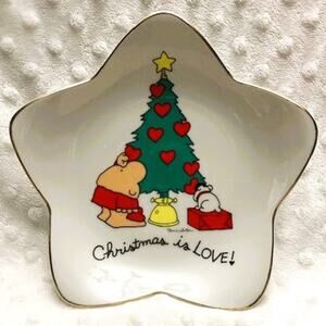 Vintage Ziggy (Tom Wilson) Christmas, 7" Star Shaped Porcelain Plate (1981)